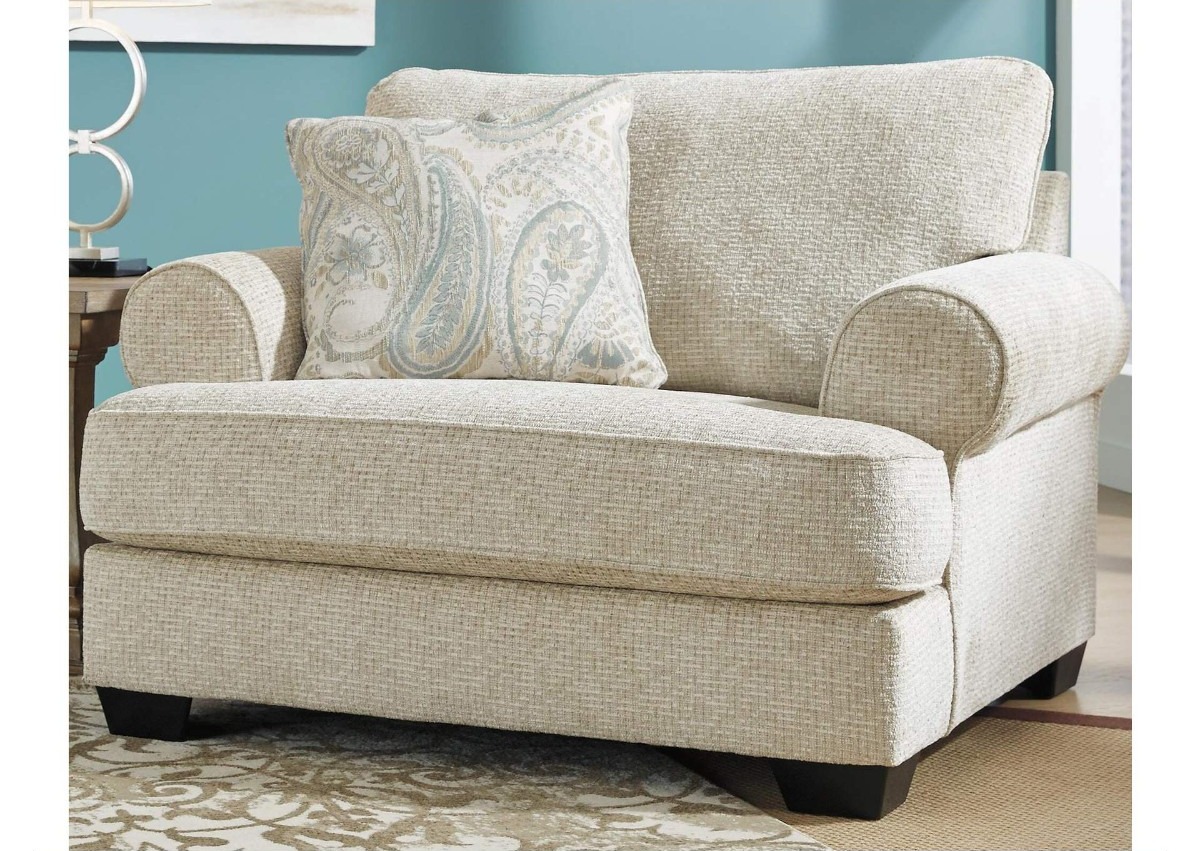Ashley oversized accent chair in a living room